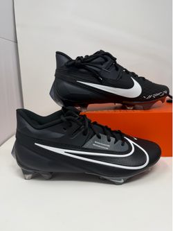 NIKE VAPOR EDGE ELITE 360 2 FOOTBALL CLEATS SIZE 11 wide BLACK WHITE DA5457-010
