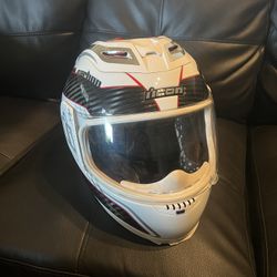 Carbon Fiber Icon Motorcycle Helmet