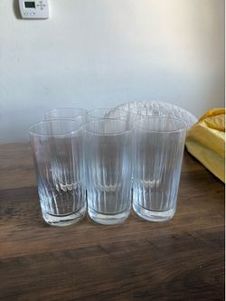 Set of 6 European glasses. Selling for $8