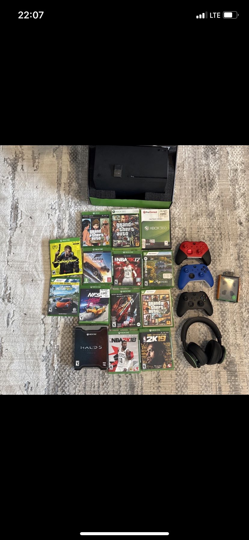 Xbox Series X Console Bundle with 3 Controllers (1 Elite Controller) and Games