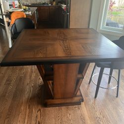 Wood Square Table 