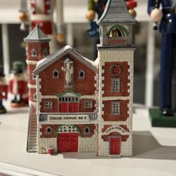 Lemax Caddington Village Union Fire Co. lighted building