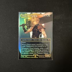 Cloud, Ex-Soldier – MTG Card (Final Fantasy x Magic Crossover) (msg me for price)