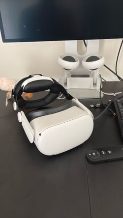 Meta Quest 2 VR Headset (128GB) + Charging Dock + Upgraded Strap
