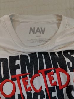 NAV Vlone “Demons Protected By Angels” T-Shirt Large