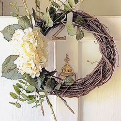 Hydrangea Summer Contemporary Wreath