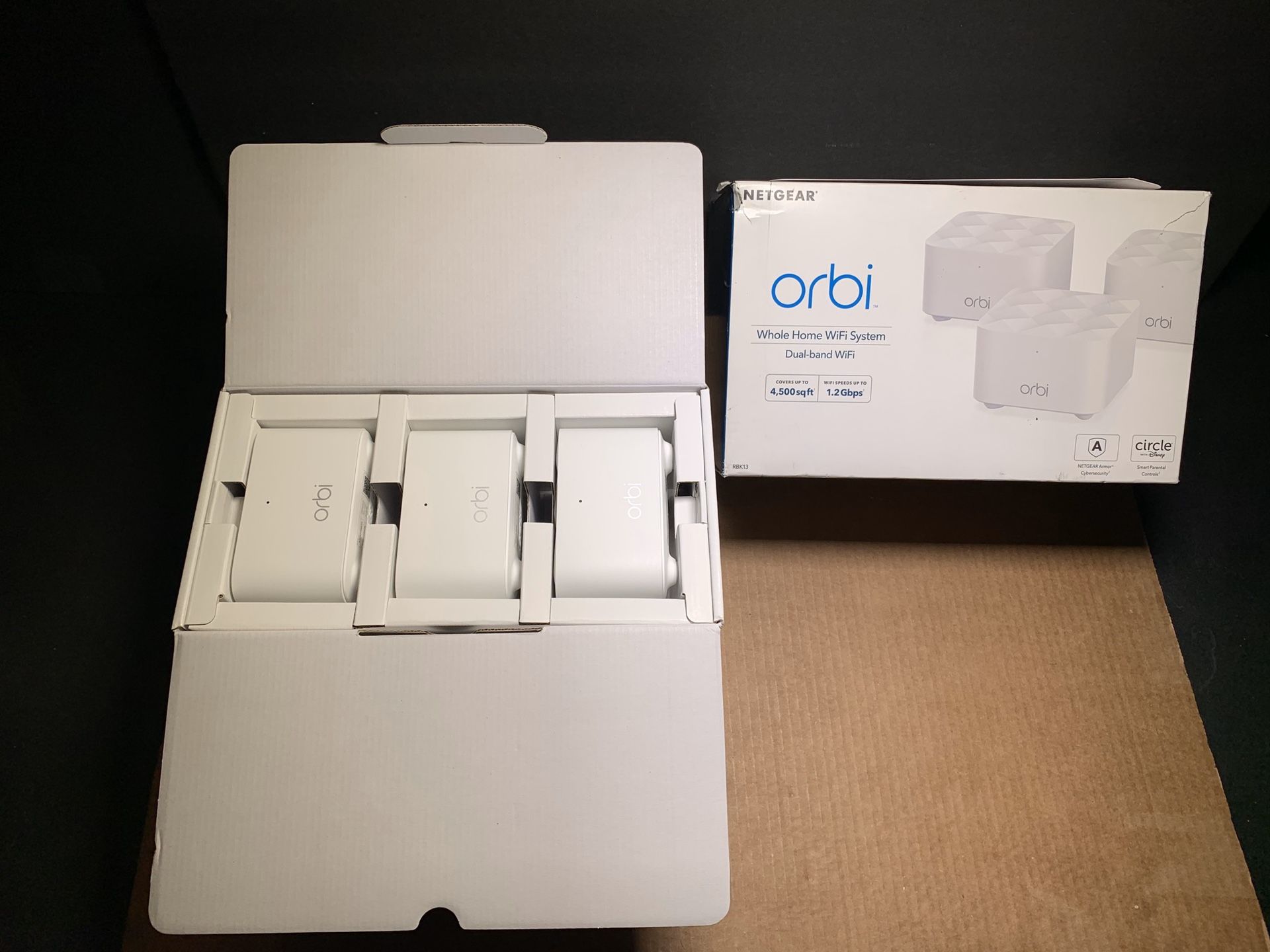 NETGEAR Orbi Whole Home WiFi System Dual Band WiFi RBK13-100NAS, New
