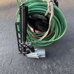 Porter Cable Compressor, Metabo Nail Gun, Husky Hose