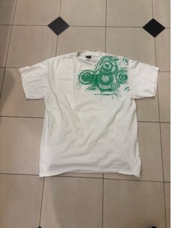 Oakley white cotton t-shirt with green circular graphic, size L