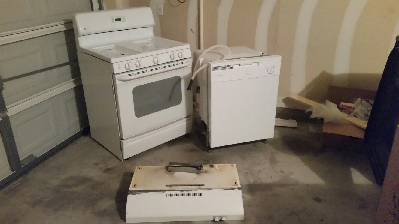 200 gas stove dish washer and hood