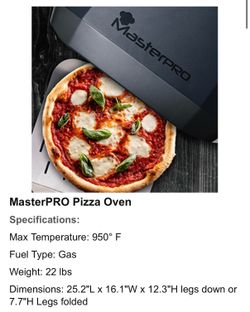 MasterPro pizza oven