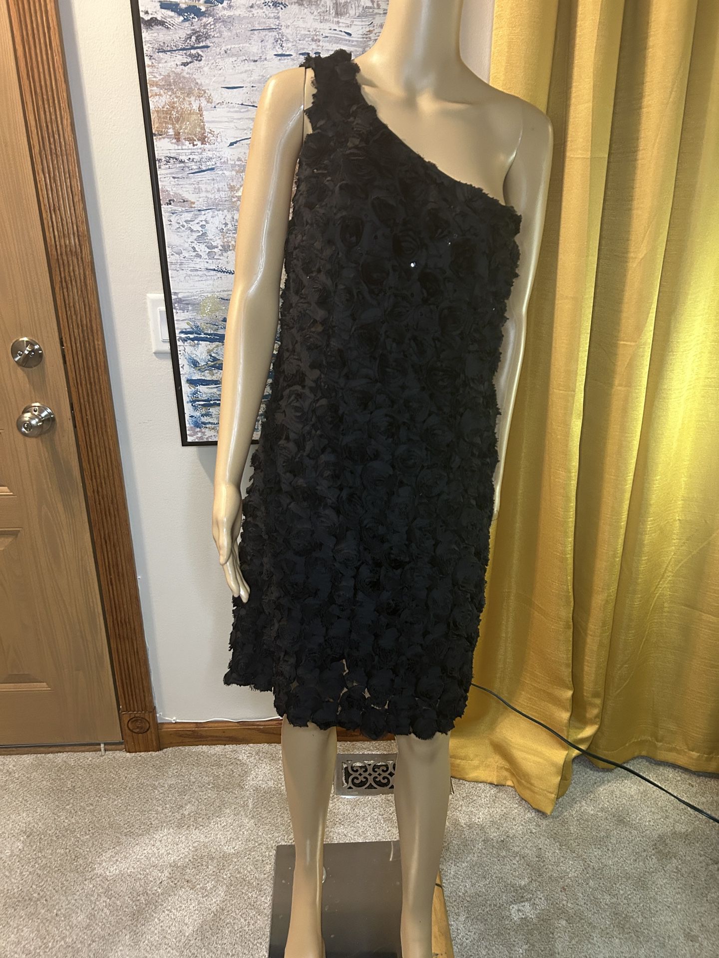 Black Floral Cocktail Dress