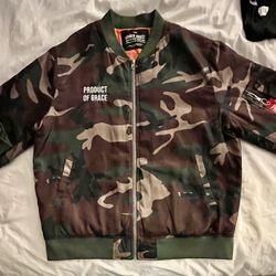 Camoflouge Bomber Jacket 
