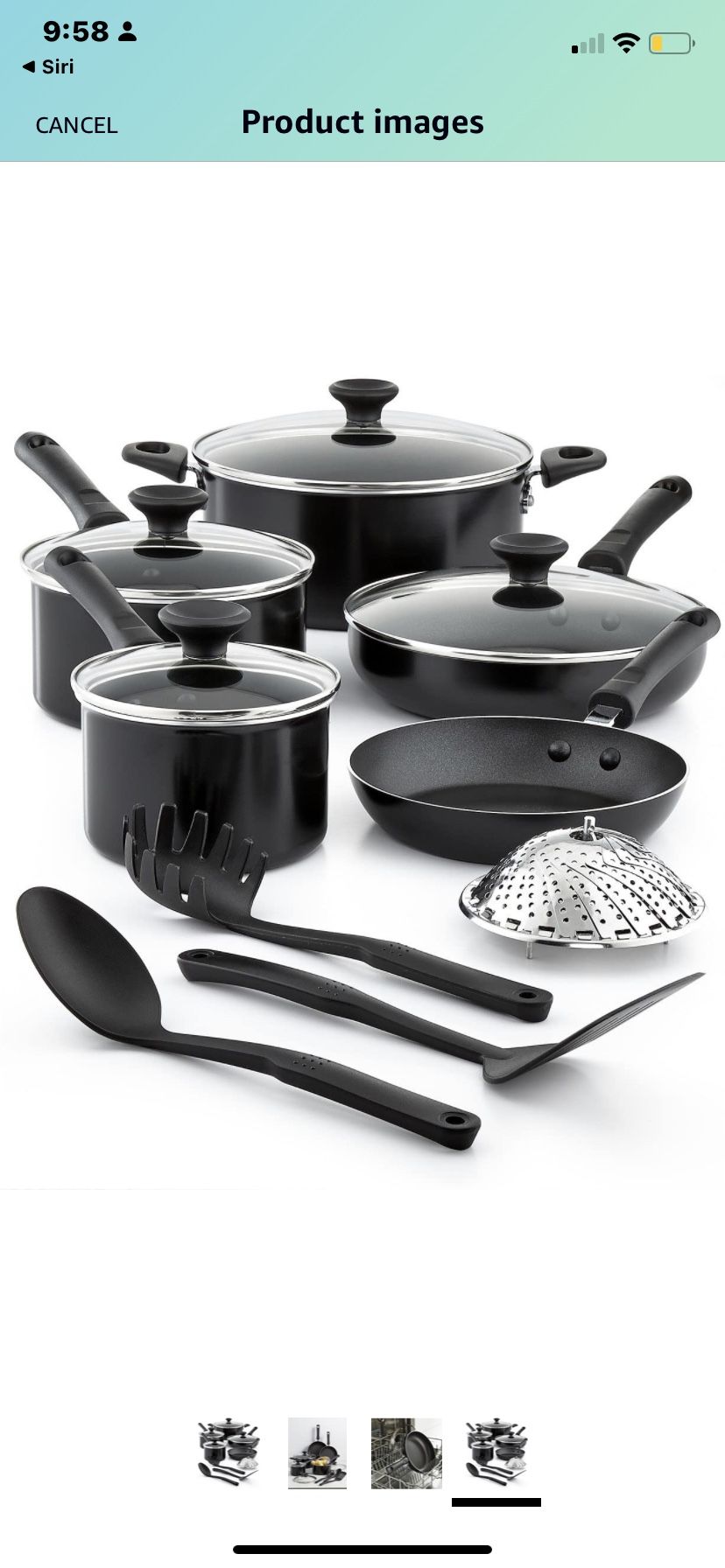 NEW Tools of the Trade Nonstick 13-Pc. Cookware Set