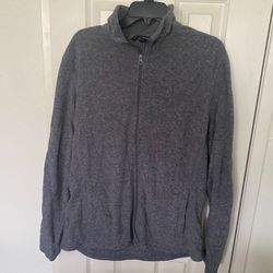 Port Authority Fleece Zipped Jacket Gray Adult Large