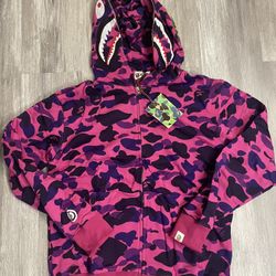 purple bape Hoodie