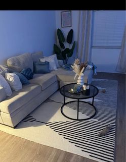 Beige fabric sofa from Living Spaces