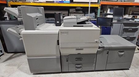 RICOH PRO C5300, FIERY, LCT, BOOKLET FINISHER, GBC ULTRA PUNCH UNIT, LOW METER