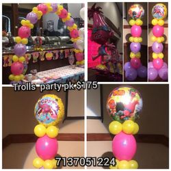 Trolls balloon decorations globos