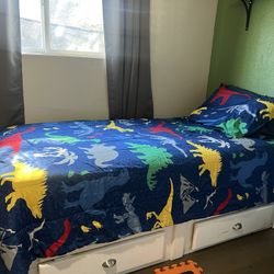 Twin Matress + Bed Frame