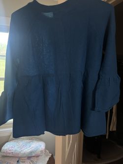 Brand New Blue Cashmere Sweater By Aqua, Large