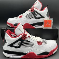 Size 11.5 - 2012 Jordan 4 Retro Fire Red  Ds 308497-110 Og All