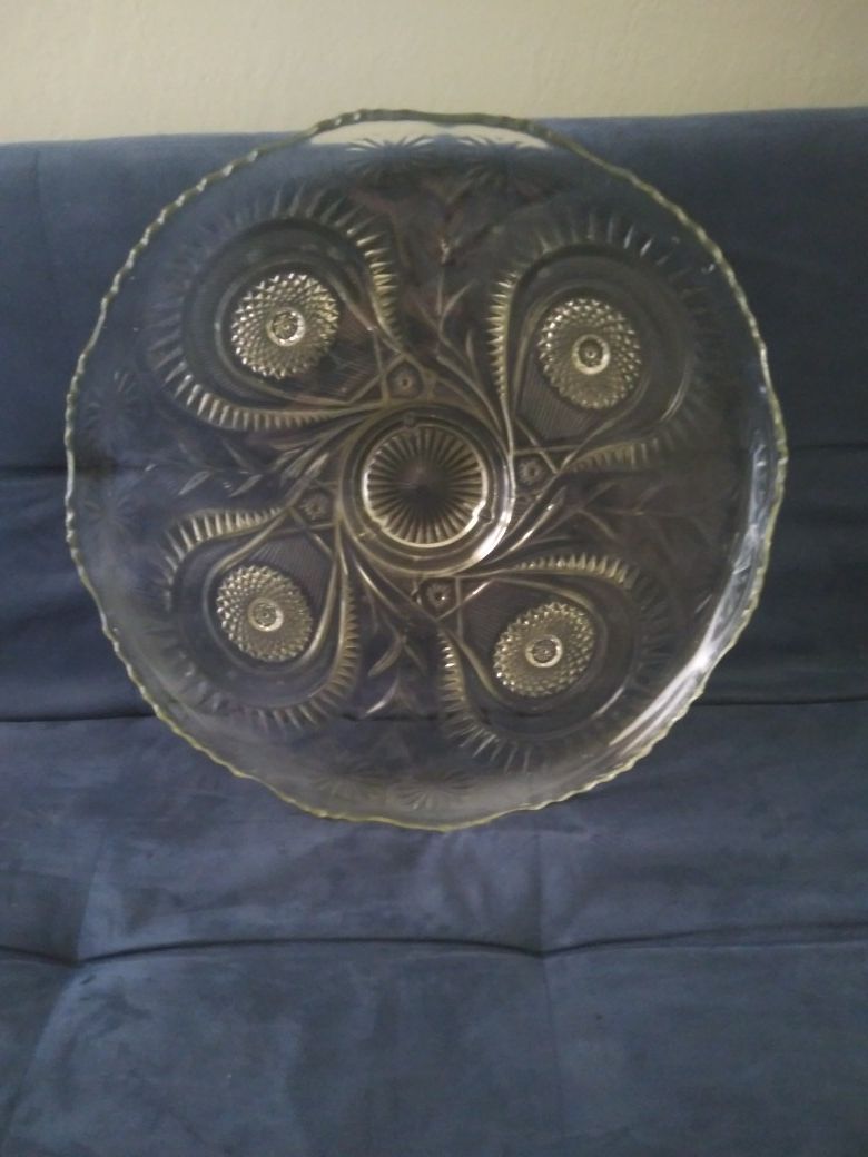 Antique Glass platter