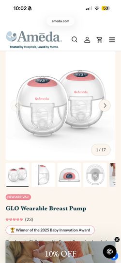 Ameda Glow Breast Pump