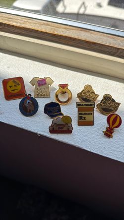 Vintage Walmart Employee Recognition & Charity Lapel Pins (10 lot)