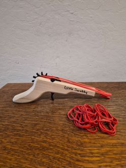 Magnum Enterprises Little Swabby Wooden Rubber Band Pistol Toy