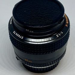 Minolta MC Rokkor-X 58mm 1:1.2 Lens