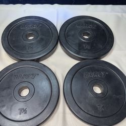 Four 7.5 Lb Weight Plates 