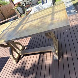 Rustic Solid Wood Dining Table