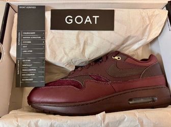 New Nike Air Max 1 Burgundy Crush Size 11