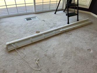 Double White Window Blind Outside  Mount  $10
