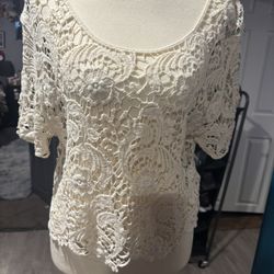 NWOT Express Boho Lace Top