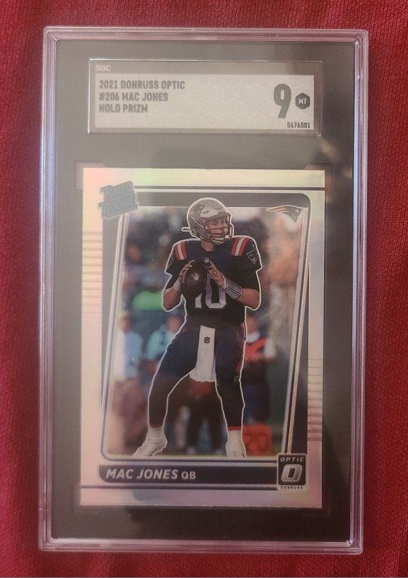 Mac Jones Holo Prizm Gem Mint 9 Rookie Card