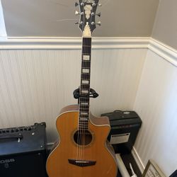 Acoustic Electric Guitar With Built In Tuner 