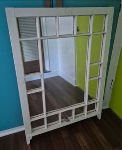 Old sash window Mirrored wall frame wall art 
Width - 30"
Height - 42"