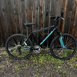 Black And Blue Hard Tail Mtb