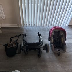 Baby Stroller Car Seat Set With Baby Carrier Included