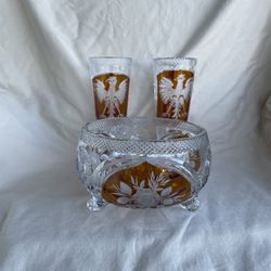 Polish Eagle Crystal Vases & More