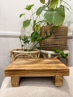Wooden Bathroom Decor Stand