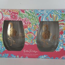 Lilly Pulitzer Wine Glasses