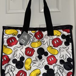 Disney Zippered Tote Bag -New w/tags