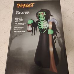 Spirit Halloween 8 Foot Tall Self Inflatable Grim Reaper