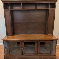 Solid Wood Entertainment Center 