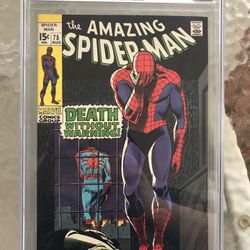Amazing Spider-Man #75 (1969) CGC 9.4 — “Death” of Silver mane; Lizard app