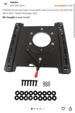 FTP004 Swivel Seat Base Compatible with Ford Transit 150 (contact info removed)-2021- Right Passenger Side