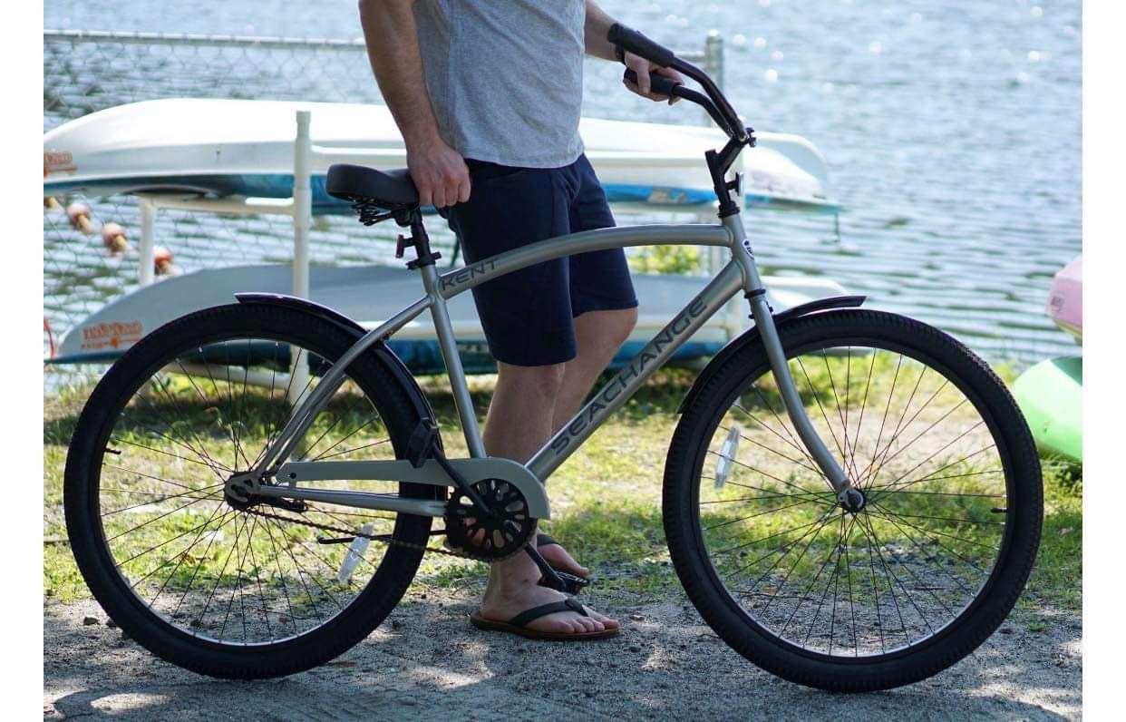 Kent, 26" Men's Seachange, Beach Cruiser Bicycle, Silver